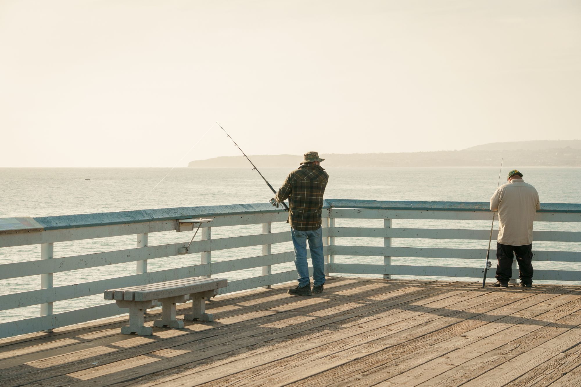 Fishing on the San Clemente Pier