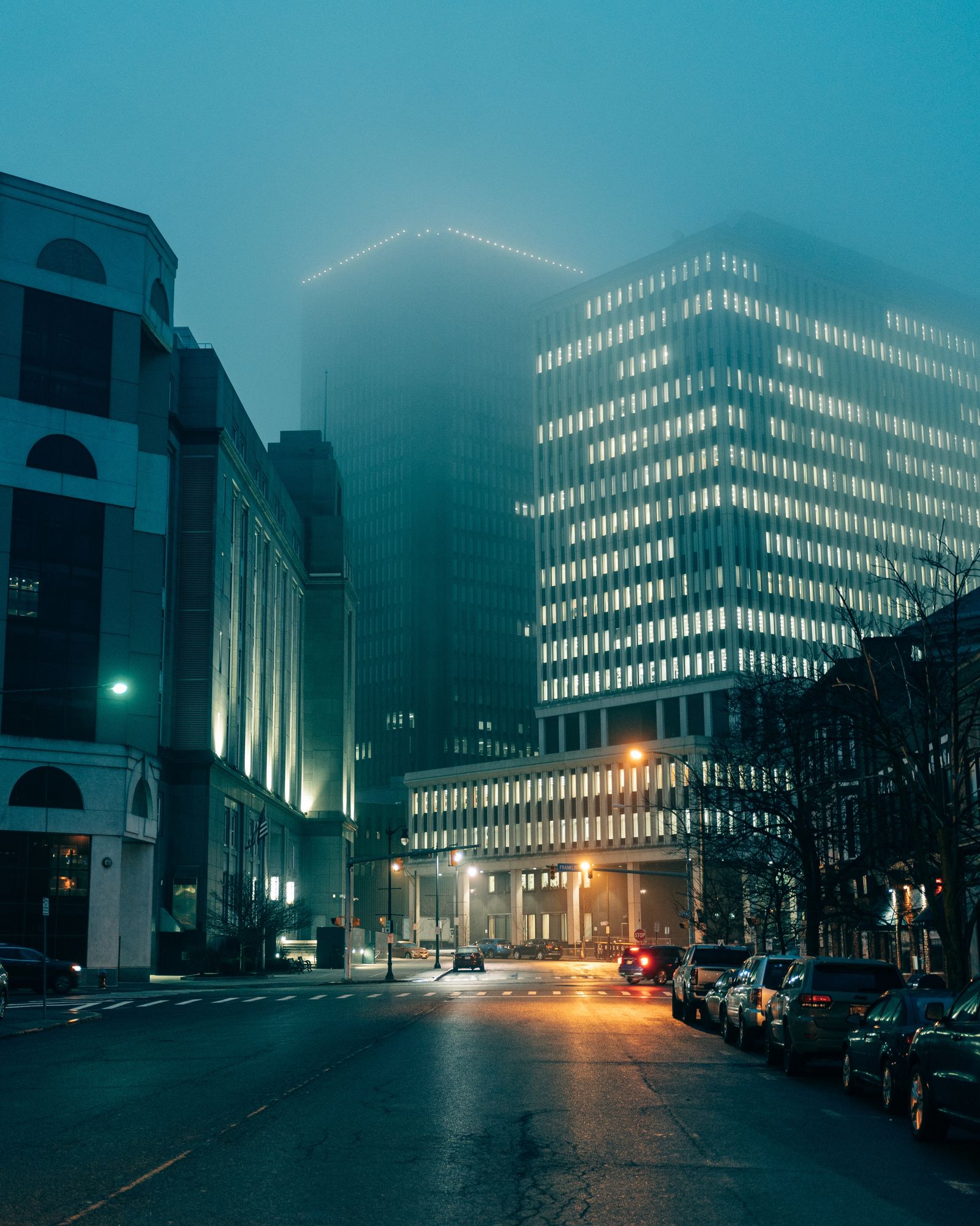 Foggy Downtown Buffalo