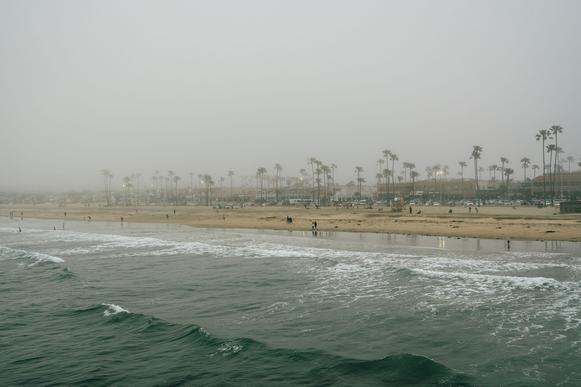 Foggy Newport Beach