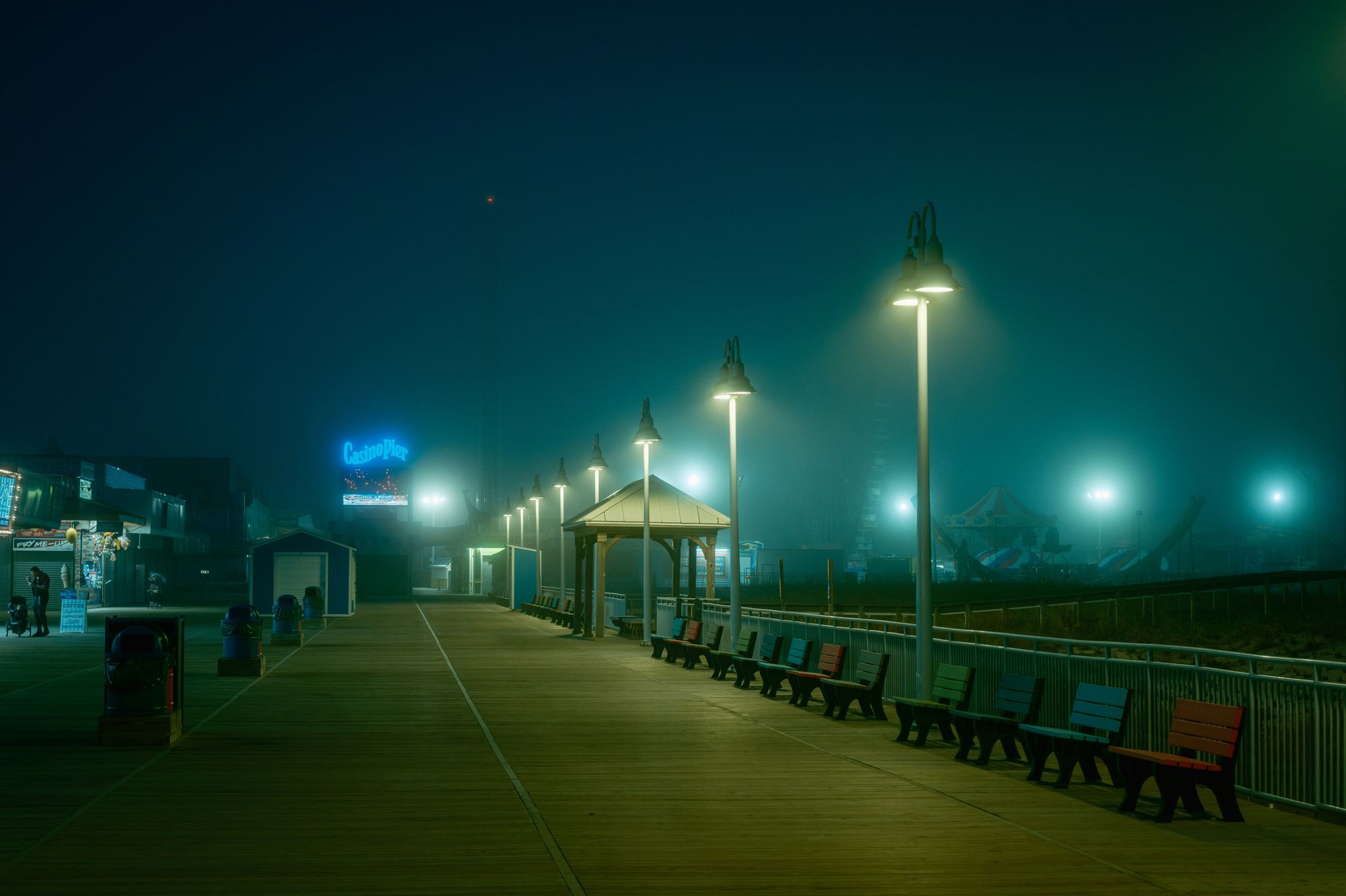 Foggy Night on the Boardwalk, Seaside Heights 02