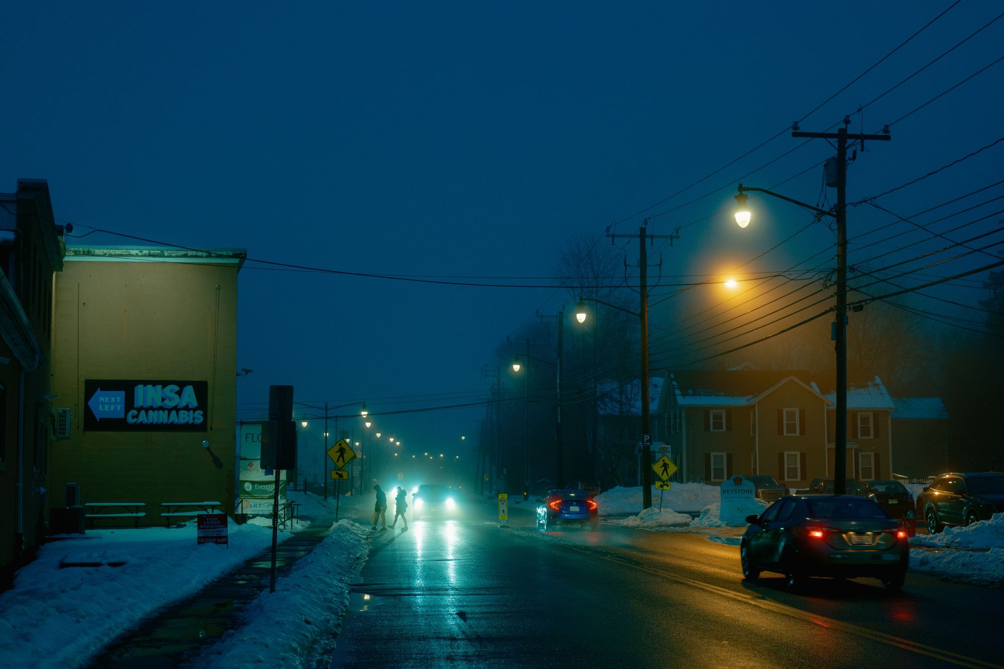 Foggy Night on Pleasant Street, Easthampton 02
