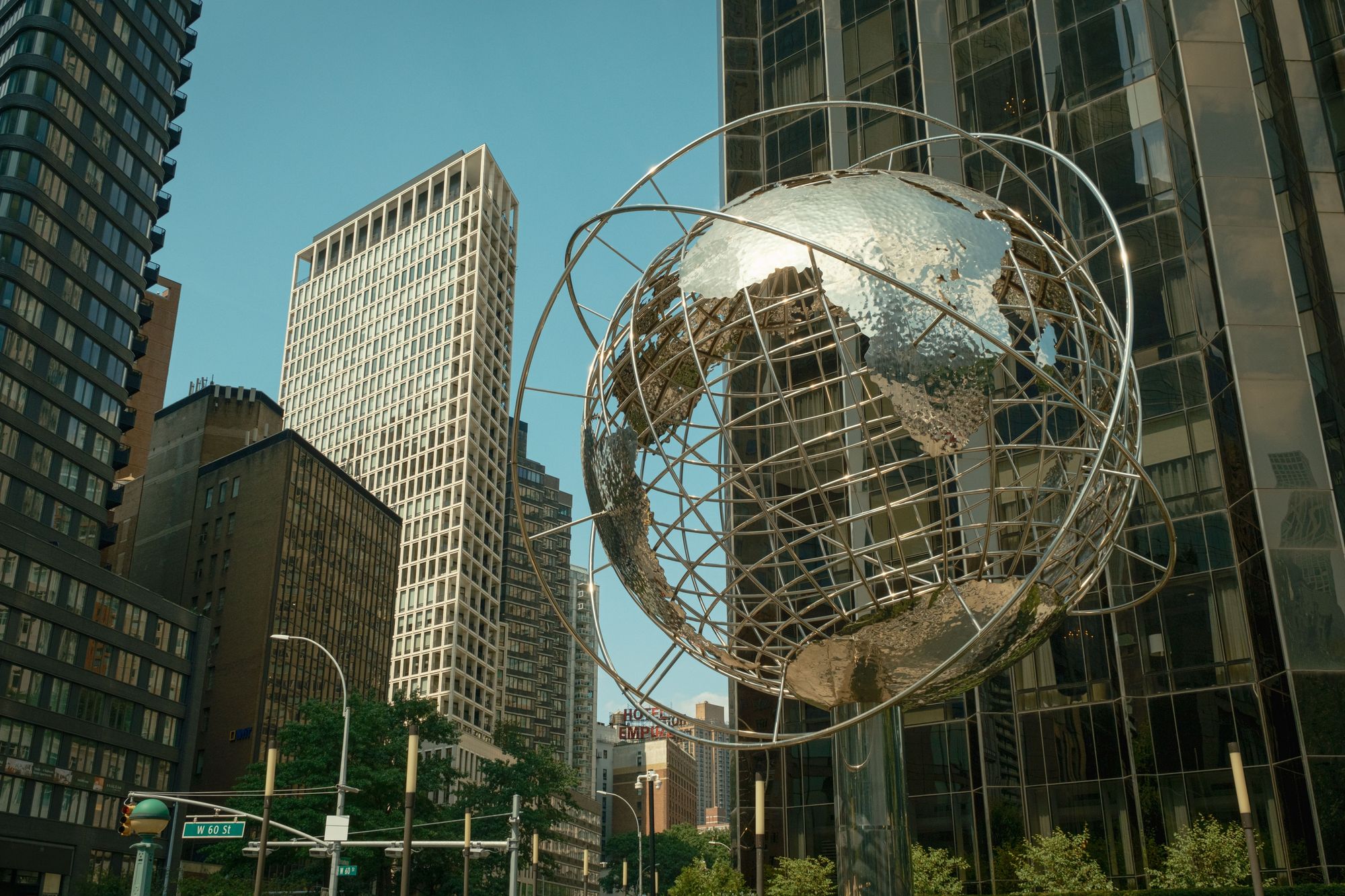 Globe Sculpture at Columbus Circle