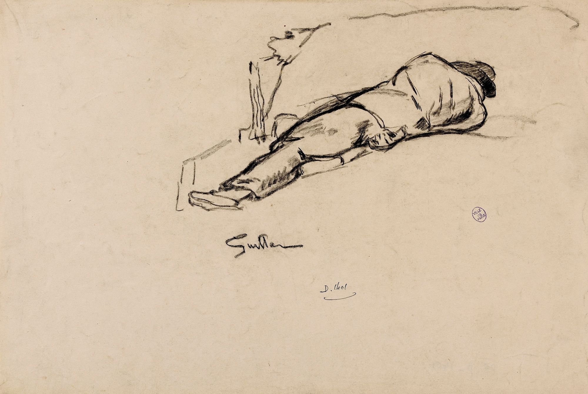 Homme couché