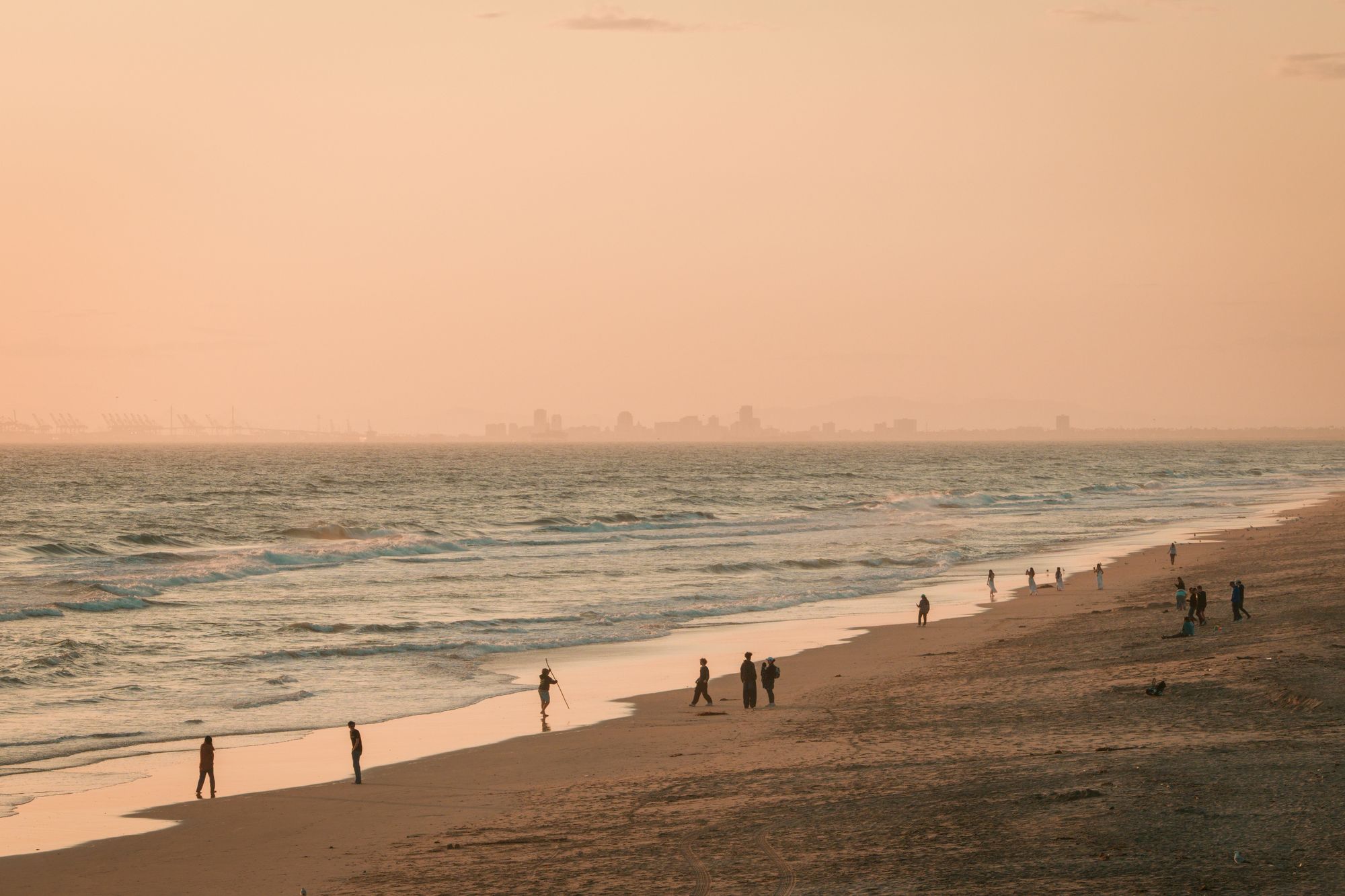 Huntington Beach at Sunset