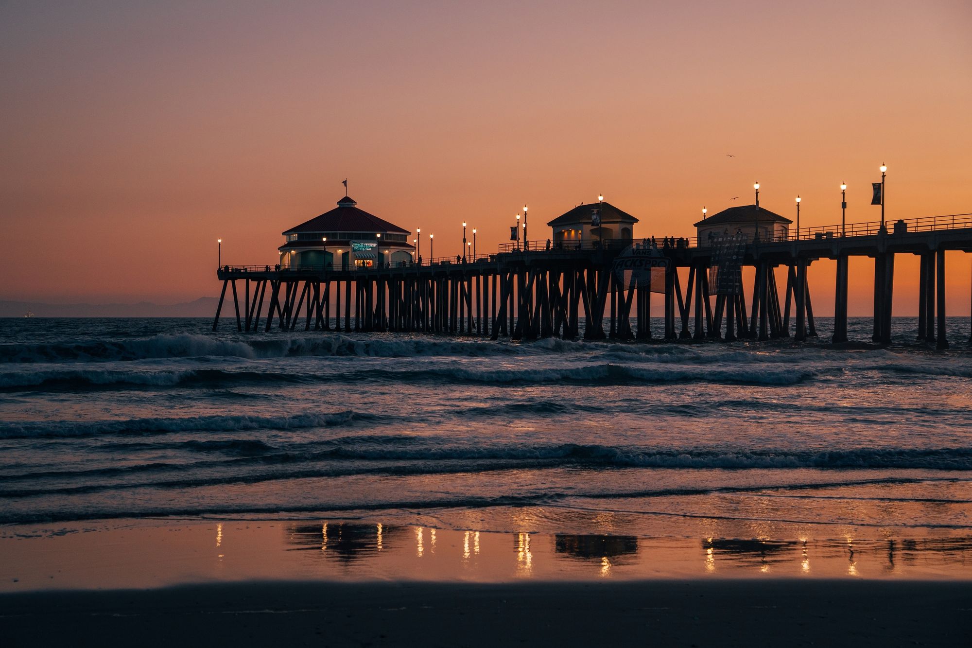 Huntington Beach Pier at Sunset