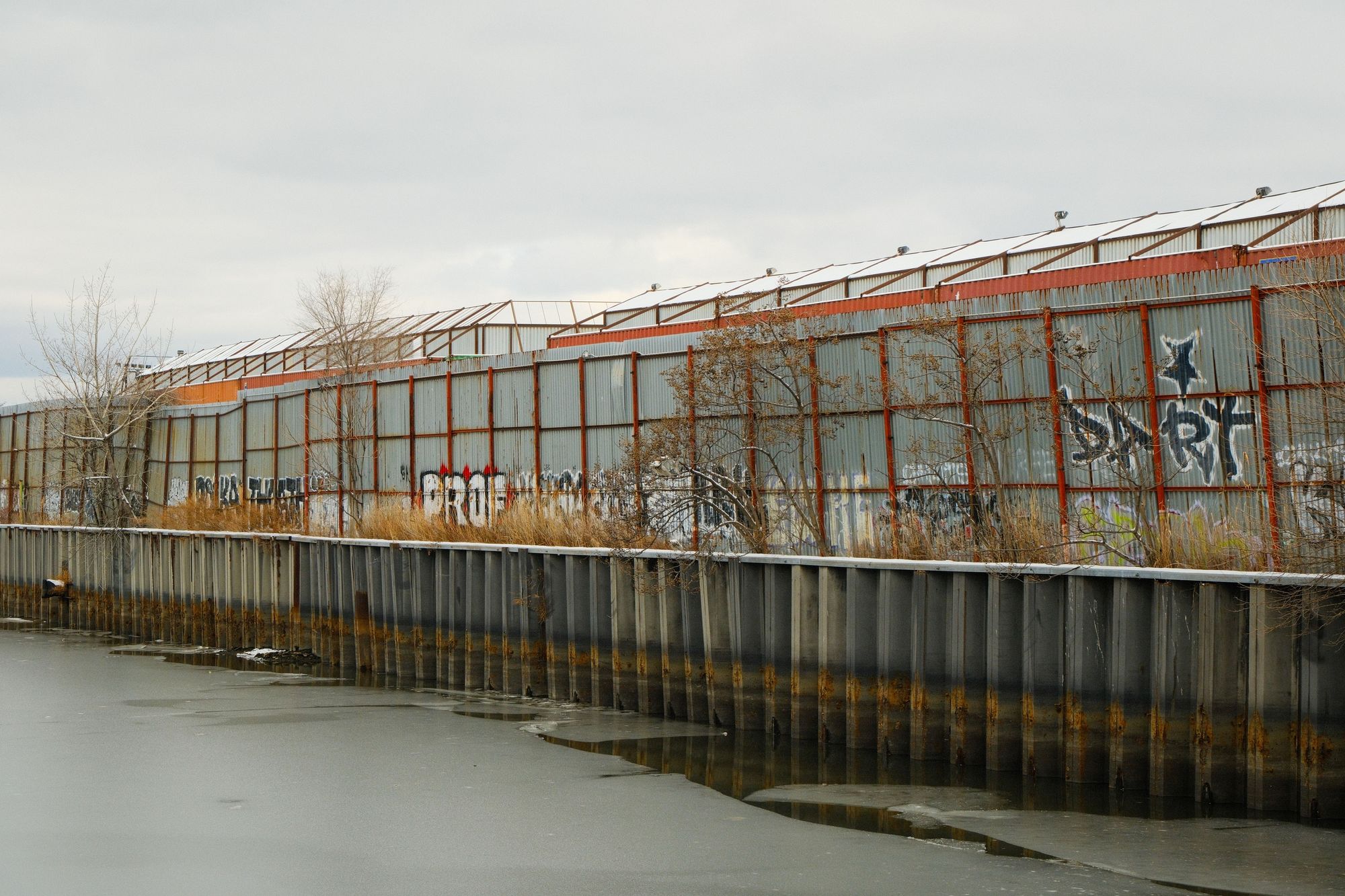 Icy Newtown Creek, East Williamsburg