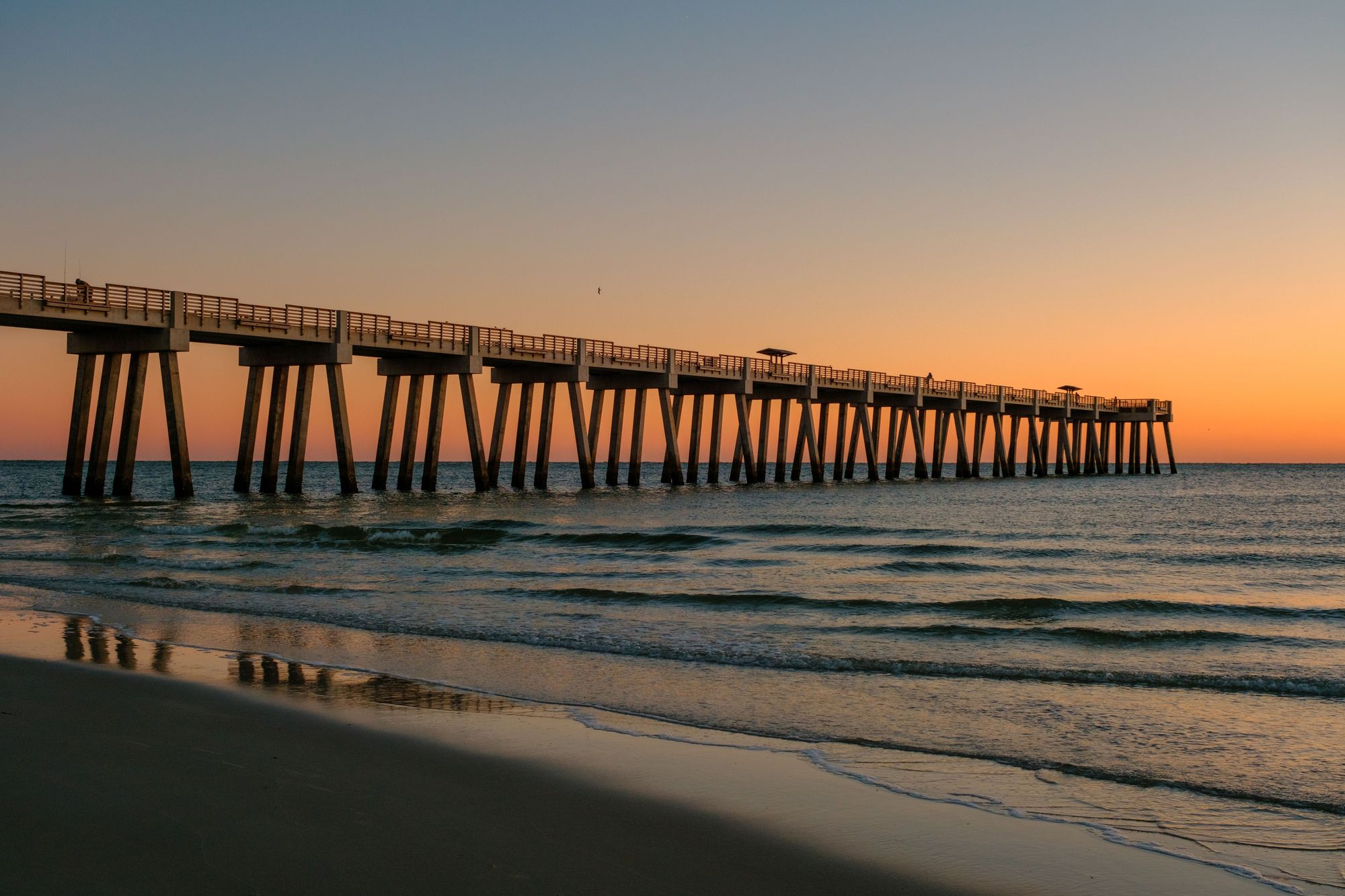 Jacksonville Beach Pier at Sunrise