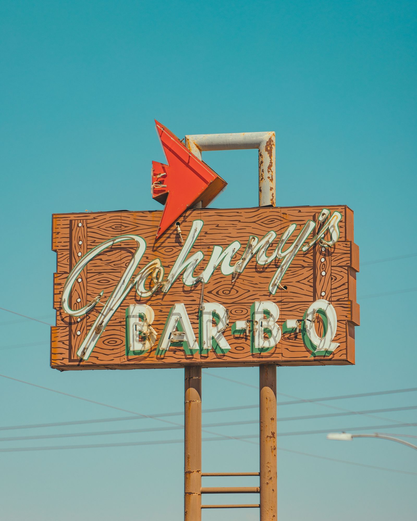 Johnny's Bar-B-Q Sign