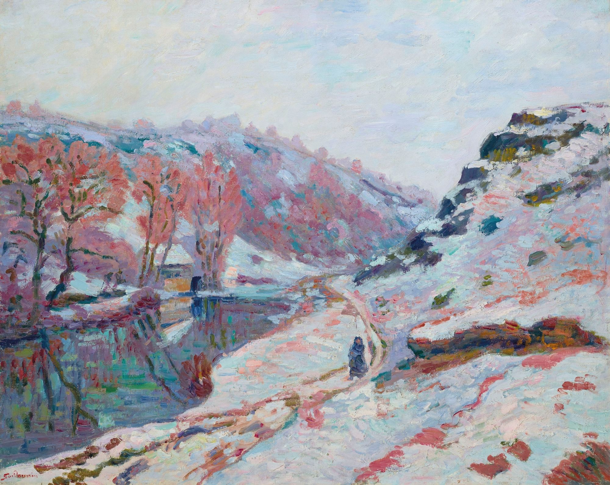 La Vallée de la Sedelle sous la neige, Creuse (1905)