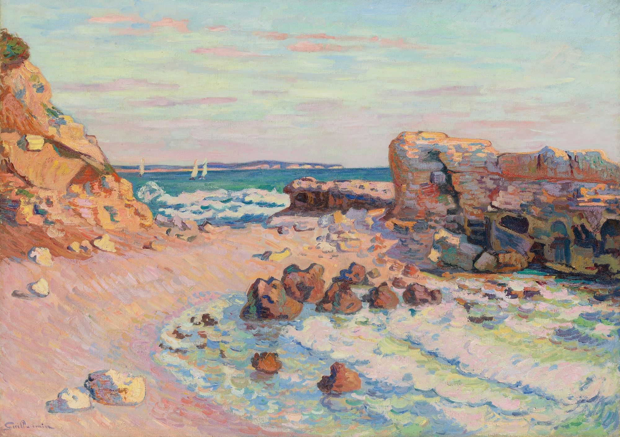 La Pierriere À Saint-Palais, Marée Montante (circa 1900)
