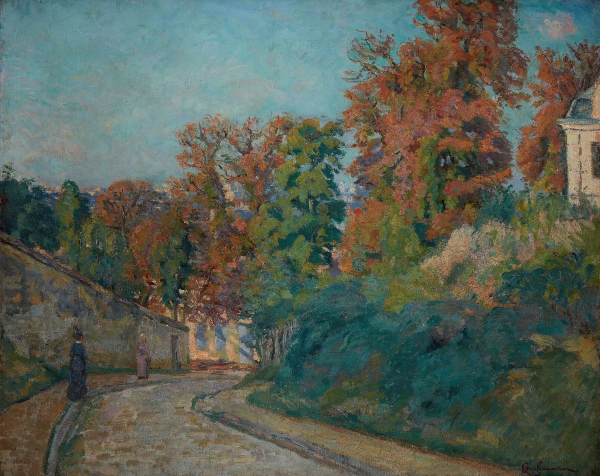 La Promenade (Une Rue en Ile-de-France) (circa 1875)