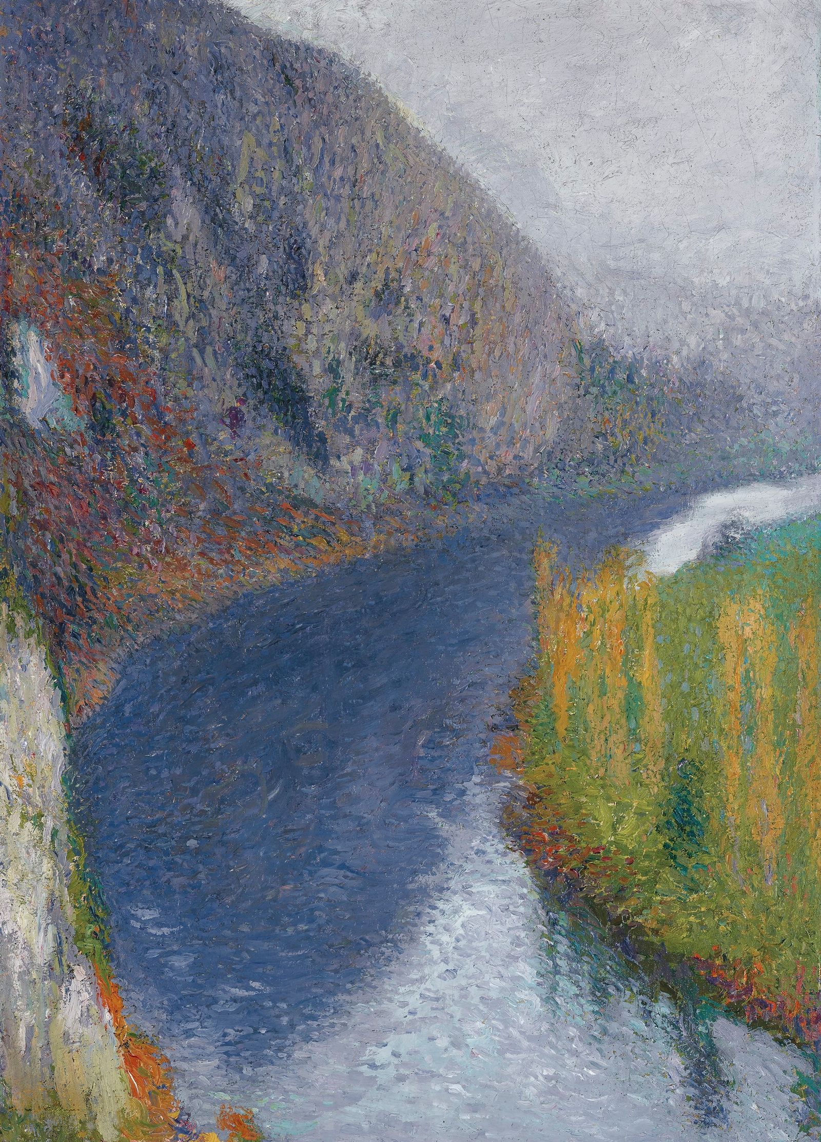 Le Lot au pied des falaises de St-Cirq-Lapopie