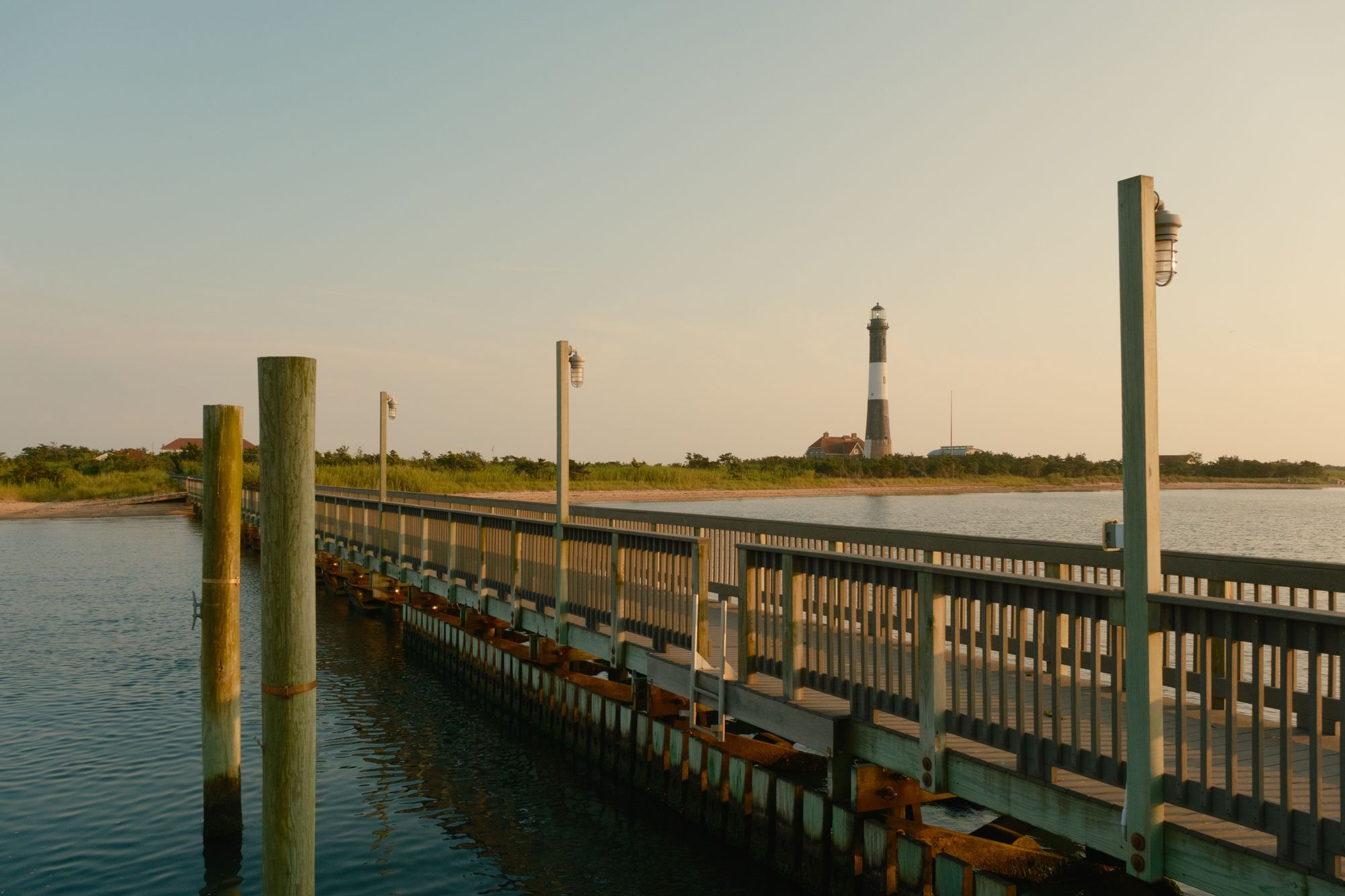 Lighthouse & Pier, Fire Island 01