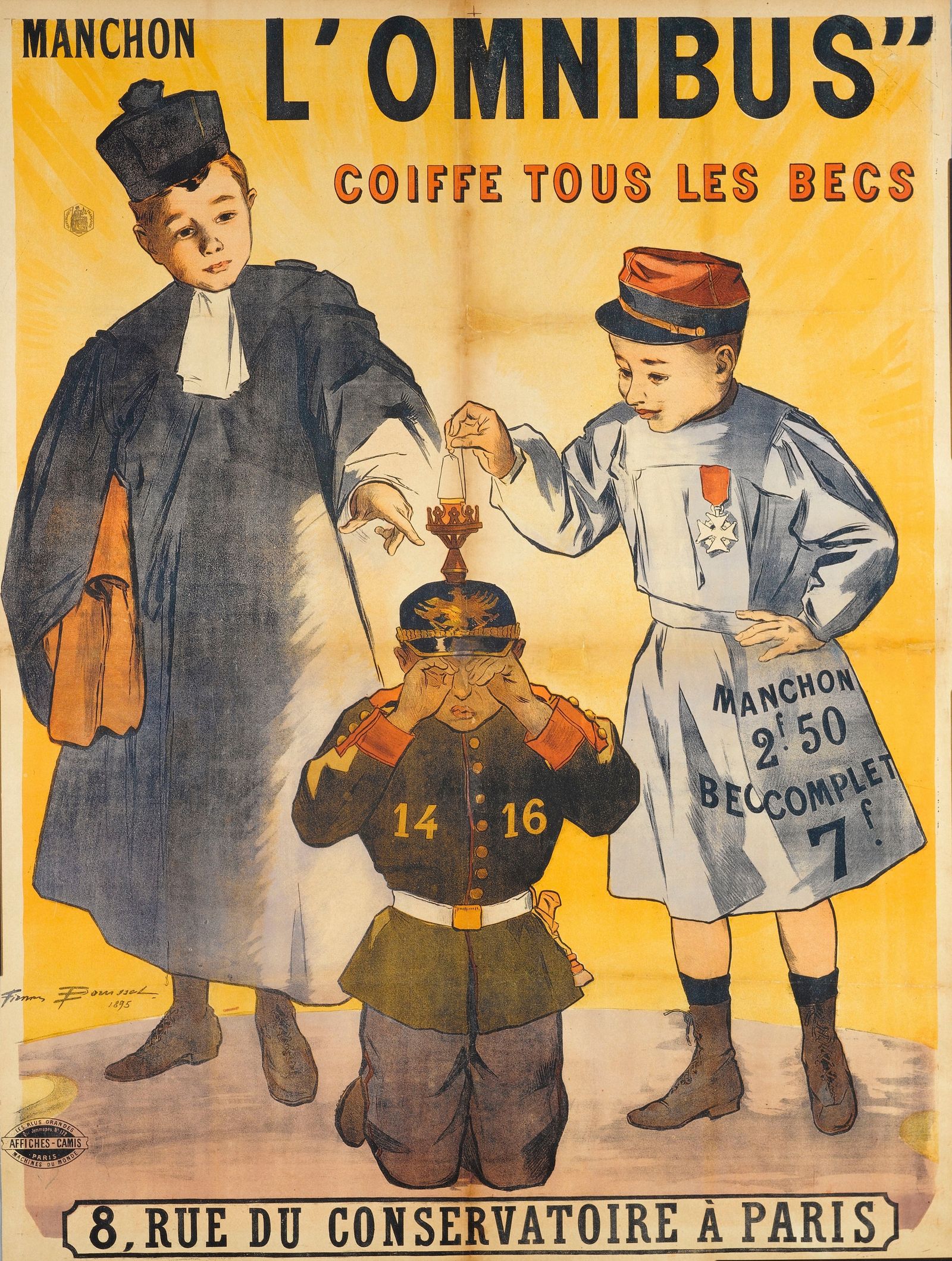 Manchon L’Omnibus Coiffe Tous Les Becs (1895)