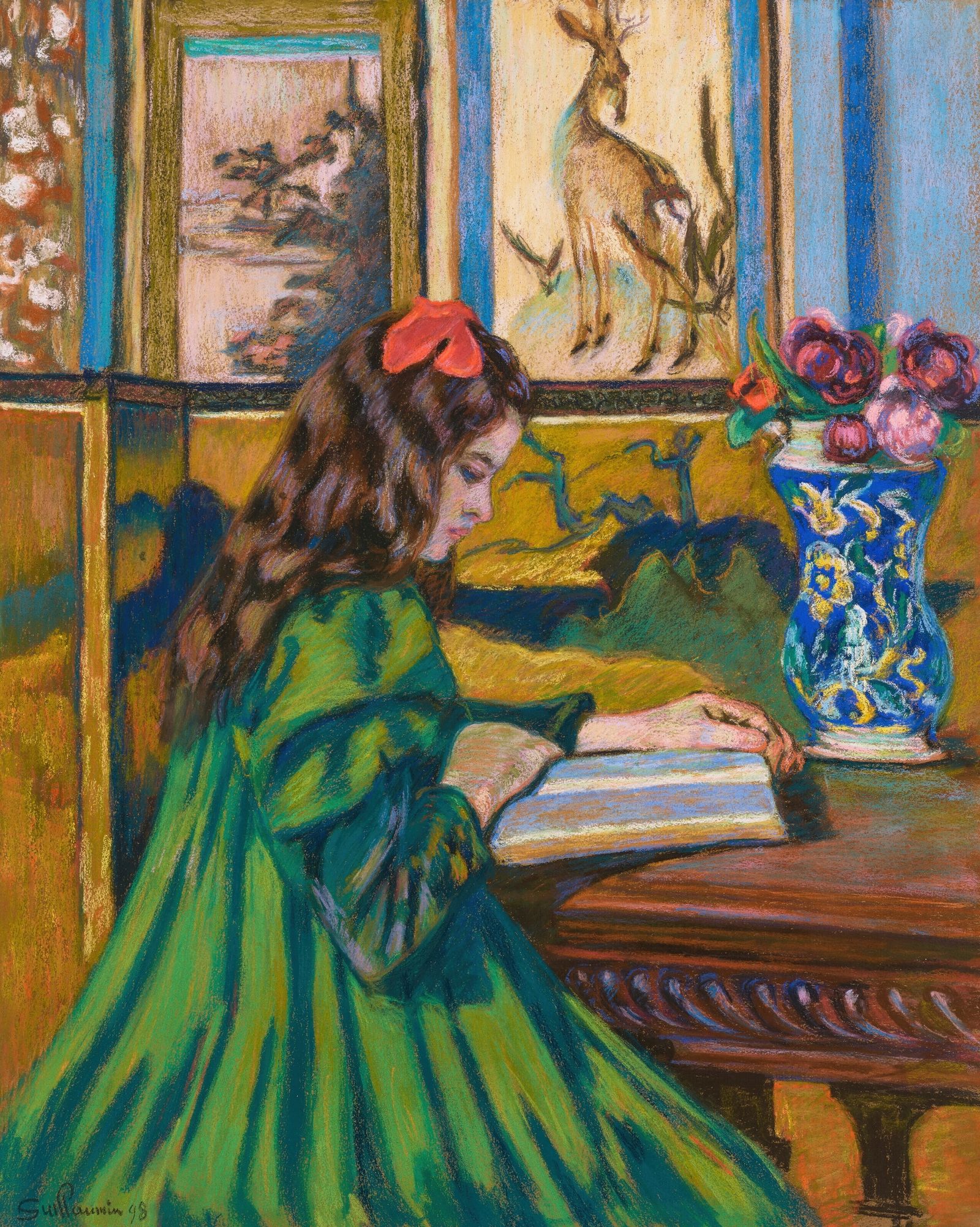 Madeleine Guillaumin lisant (1898)