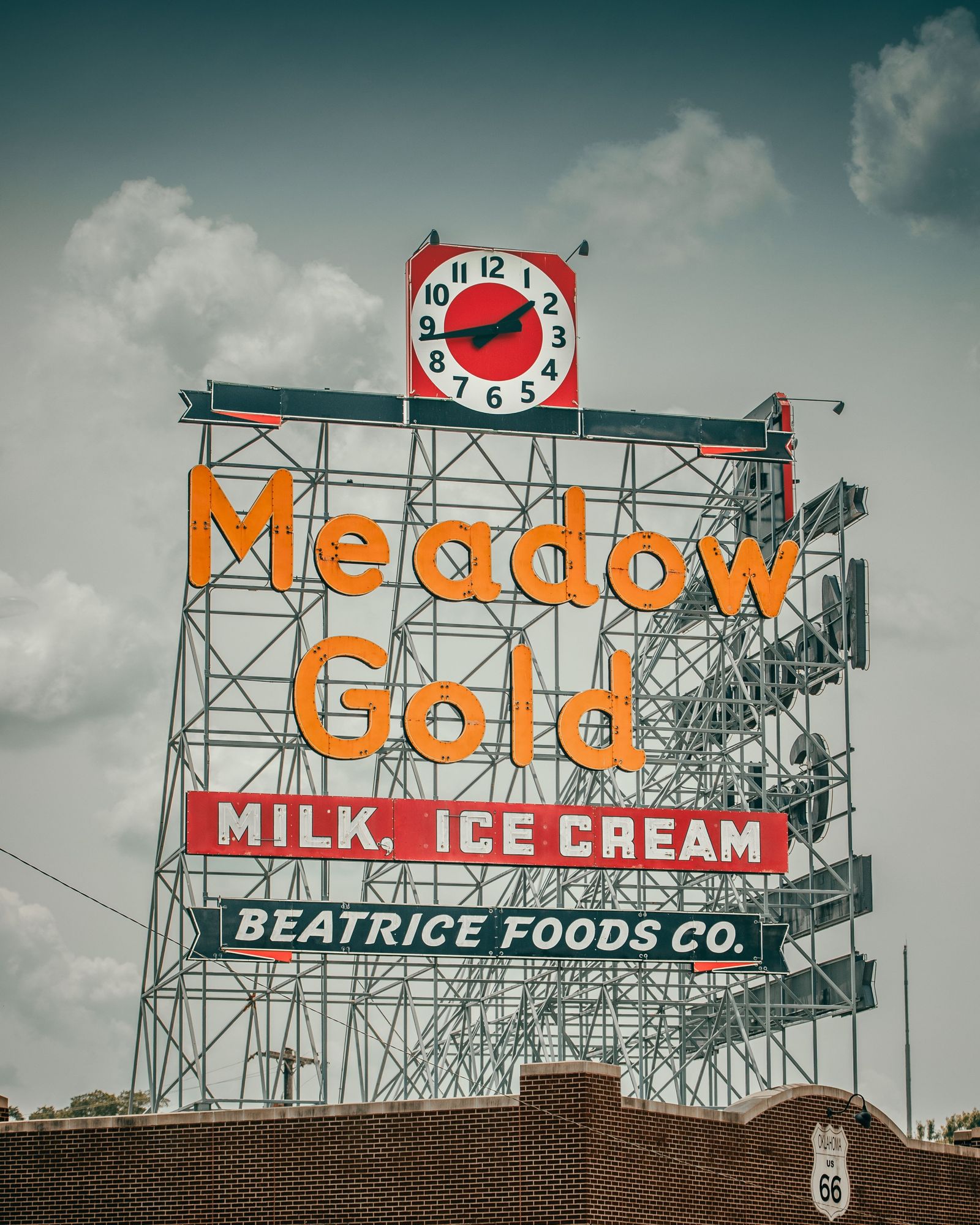 Meadow Gold Sign