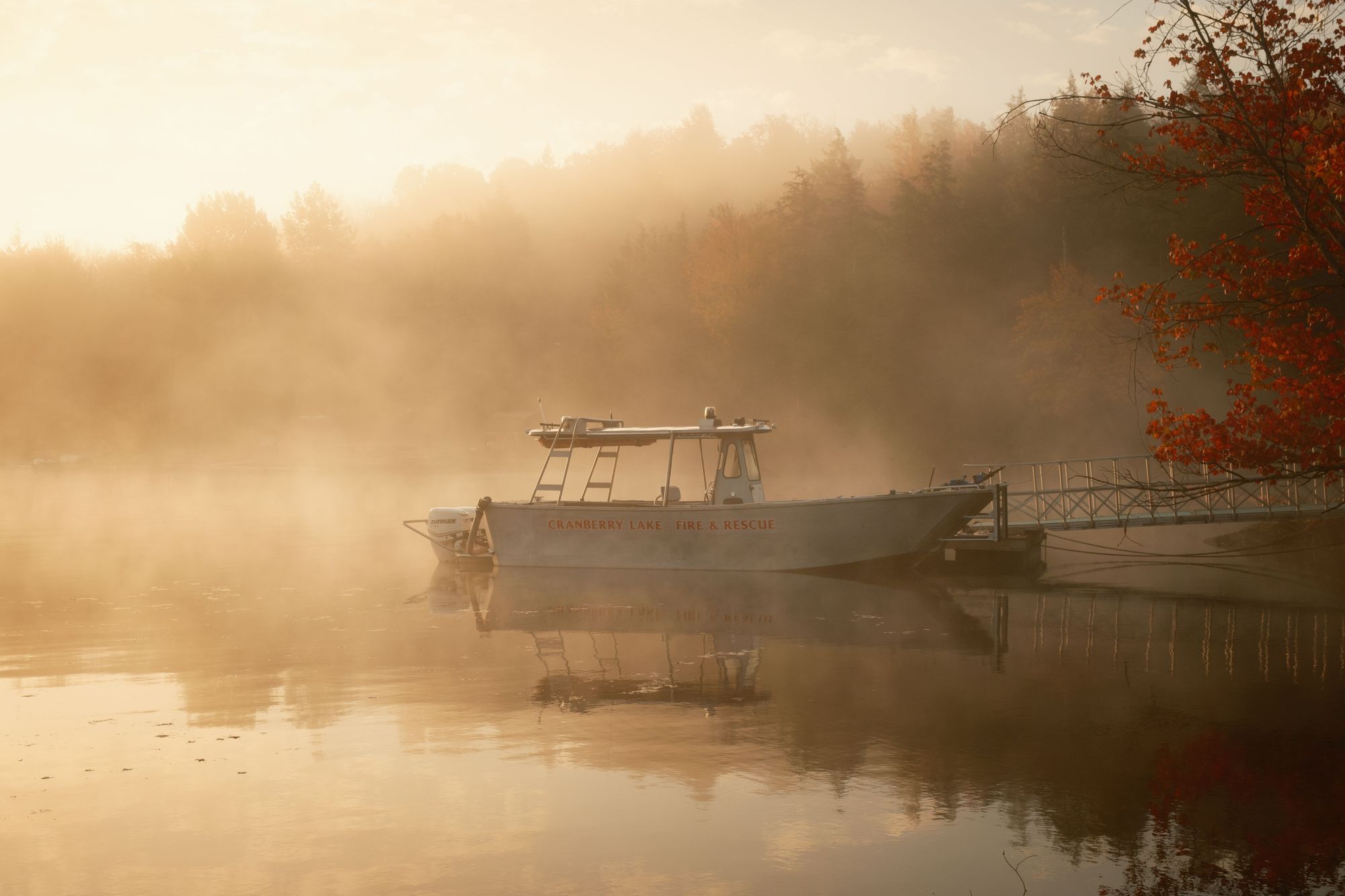 Misty Morning at Cranberry Lake