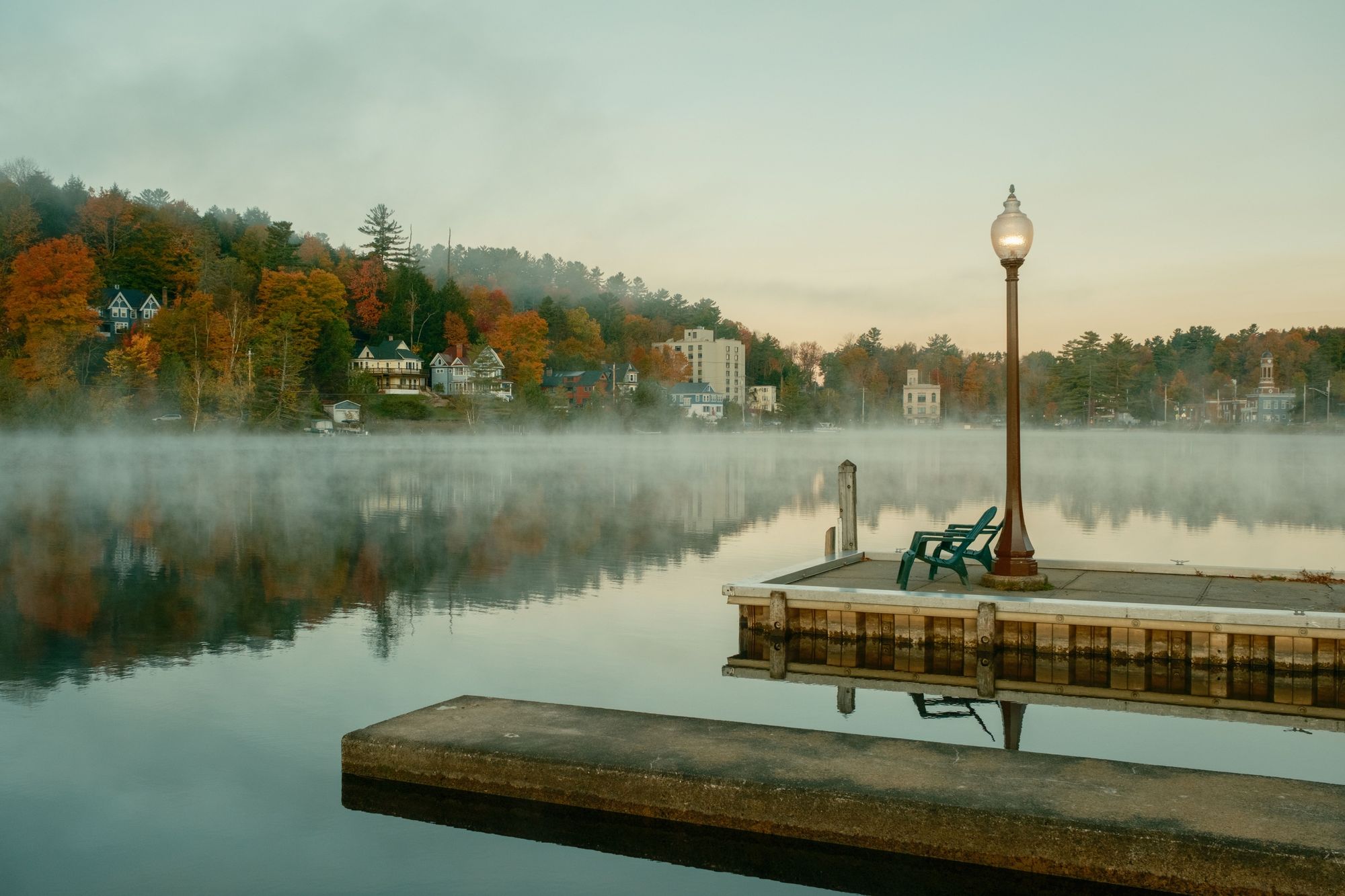 Morning Fog on Saranac Lake 02