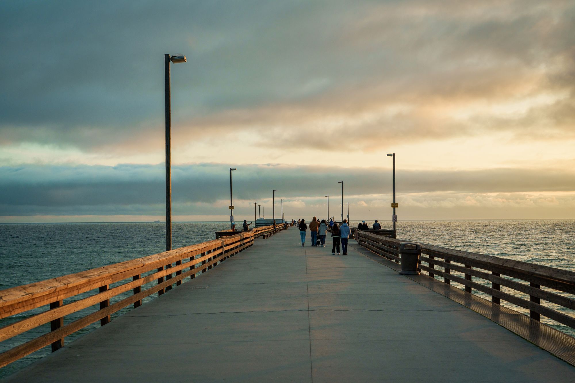 Newport Pier at Sunset