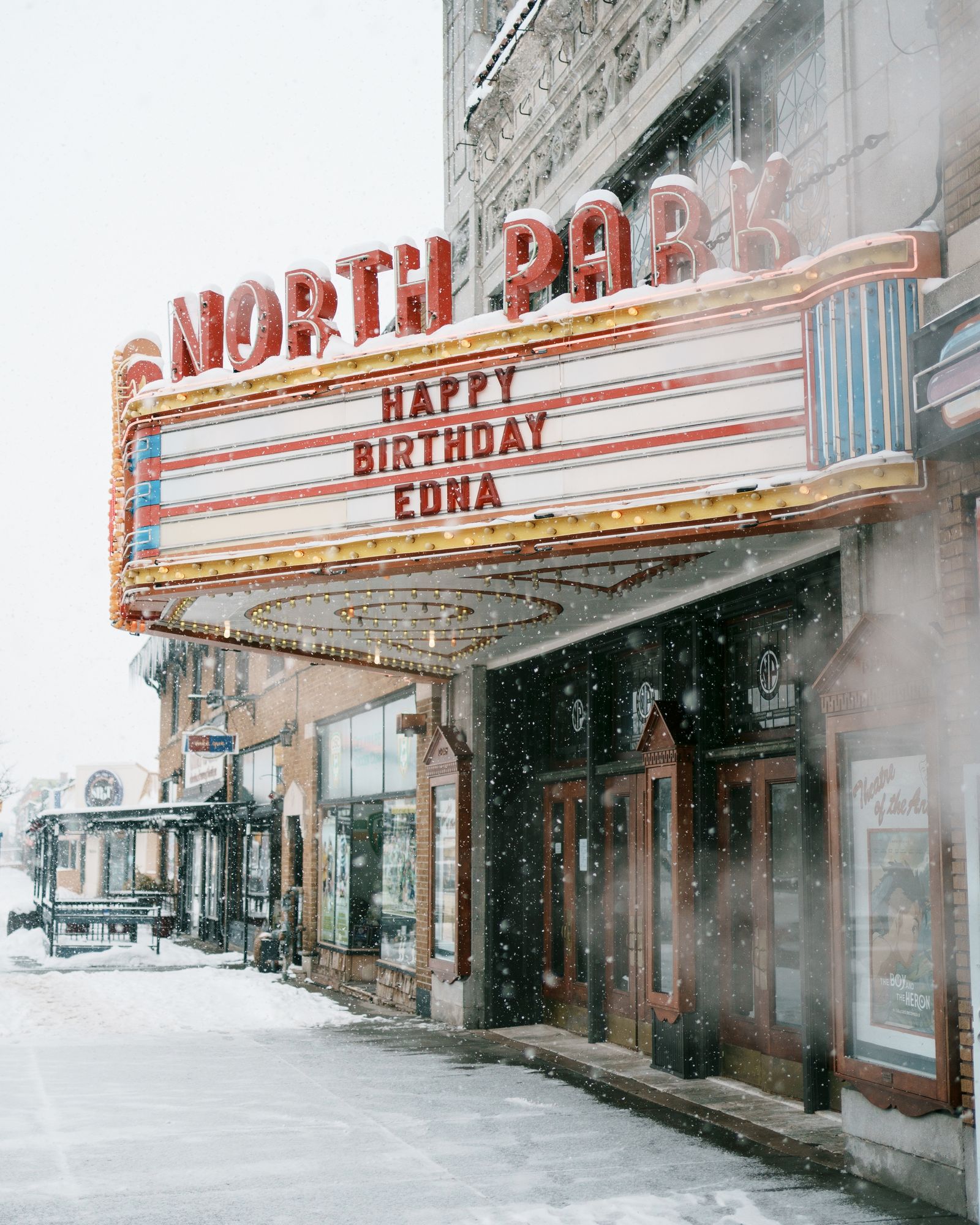 North Park Theatre in Snow, Buffalo 02