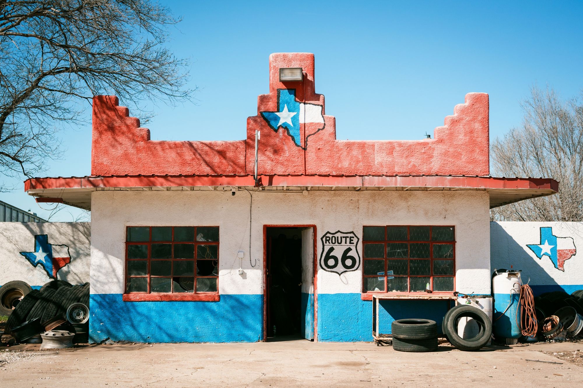On Route 66 in Texas