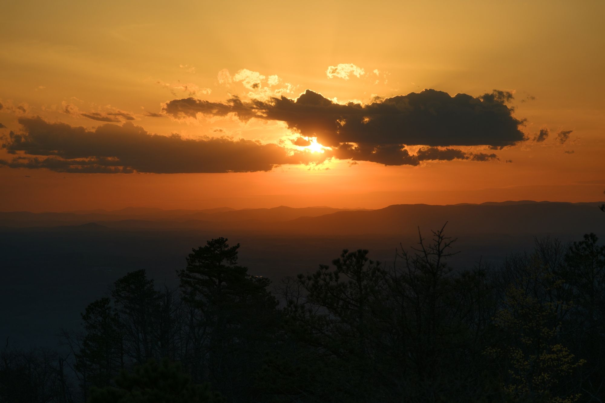 Pilot Mountain Sunset