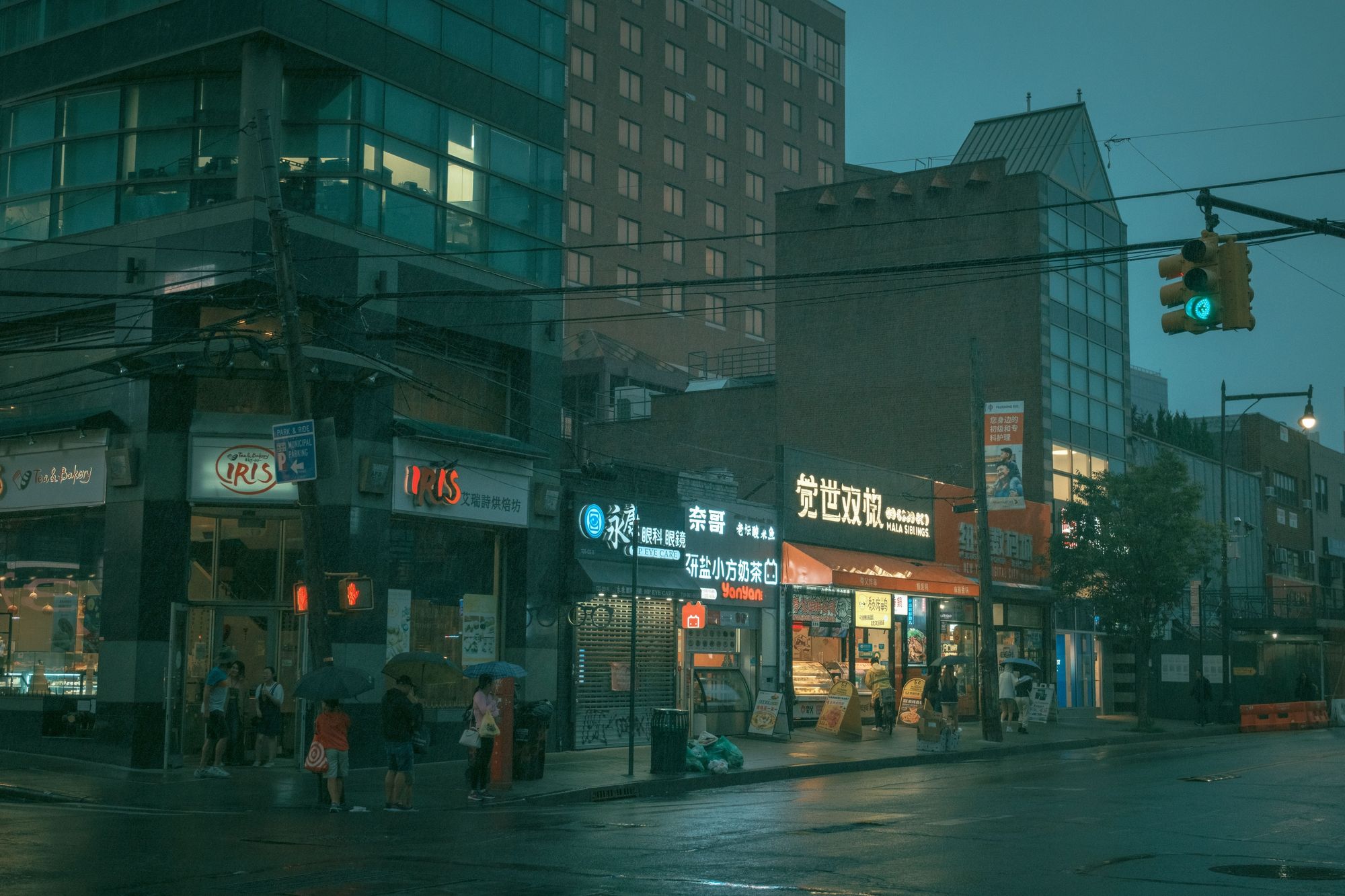 Rainy Night in Flushing, Queens 01