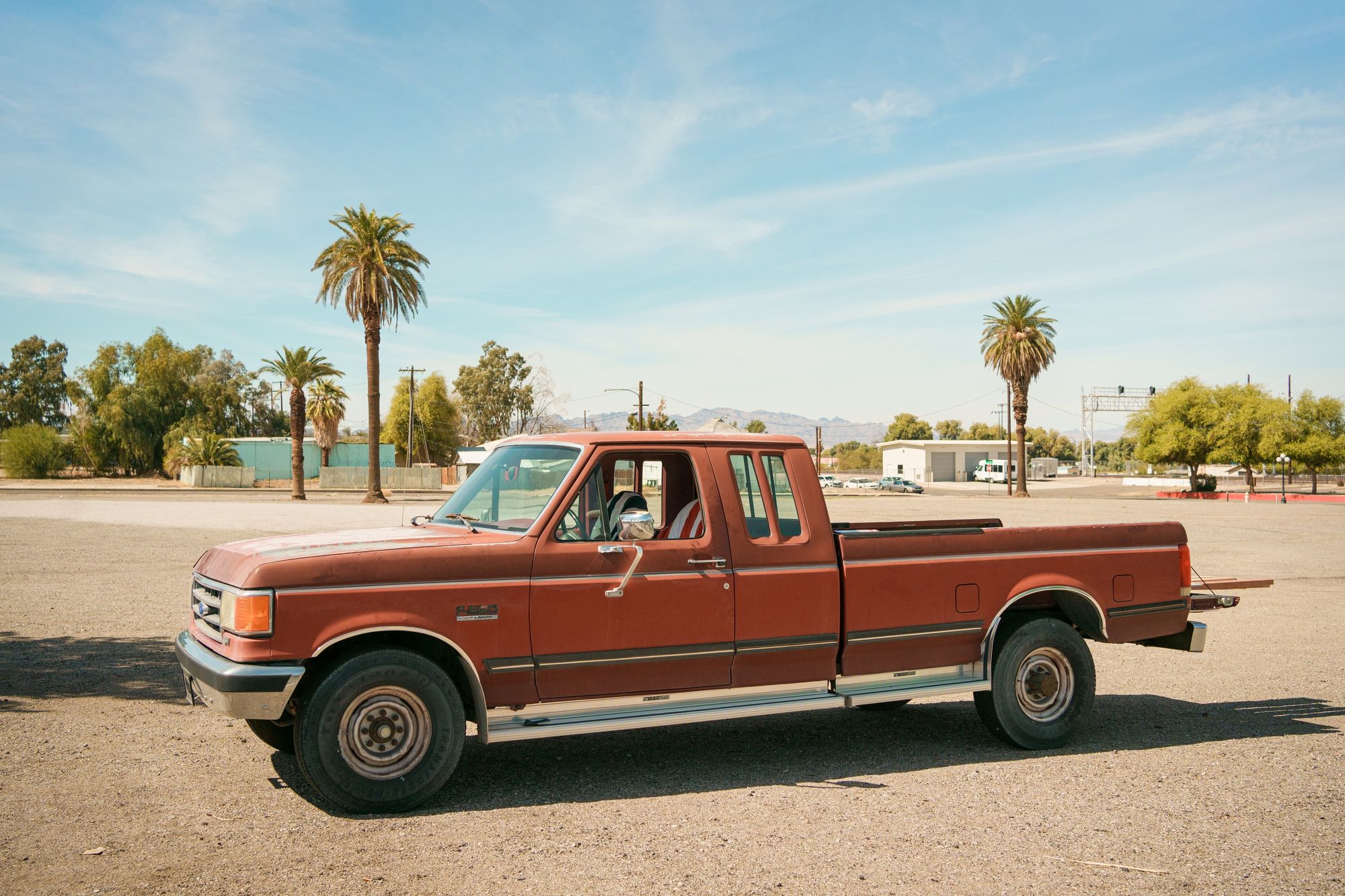 Red Truck in Needles
