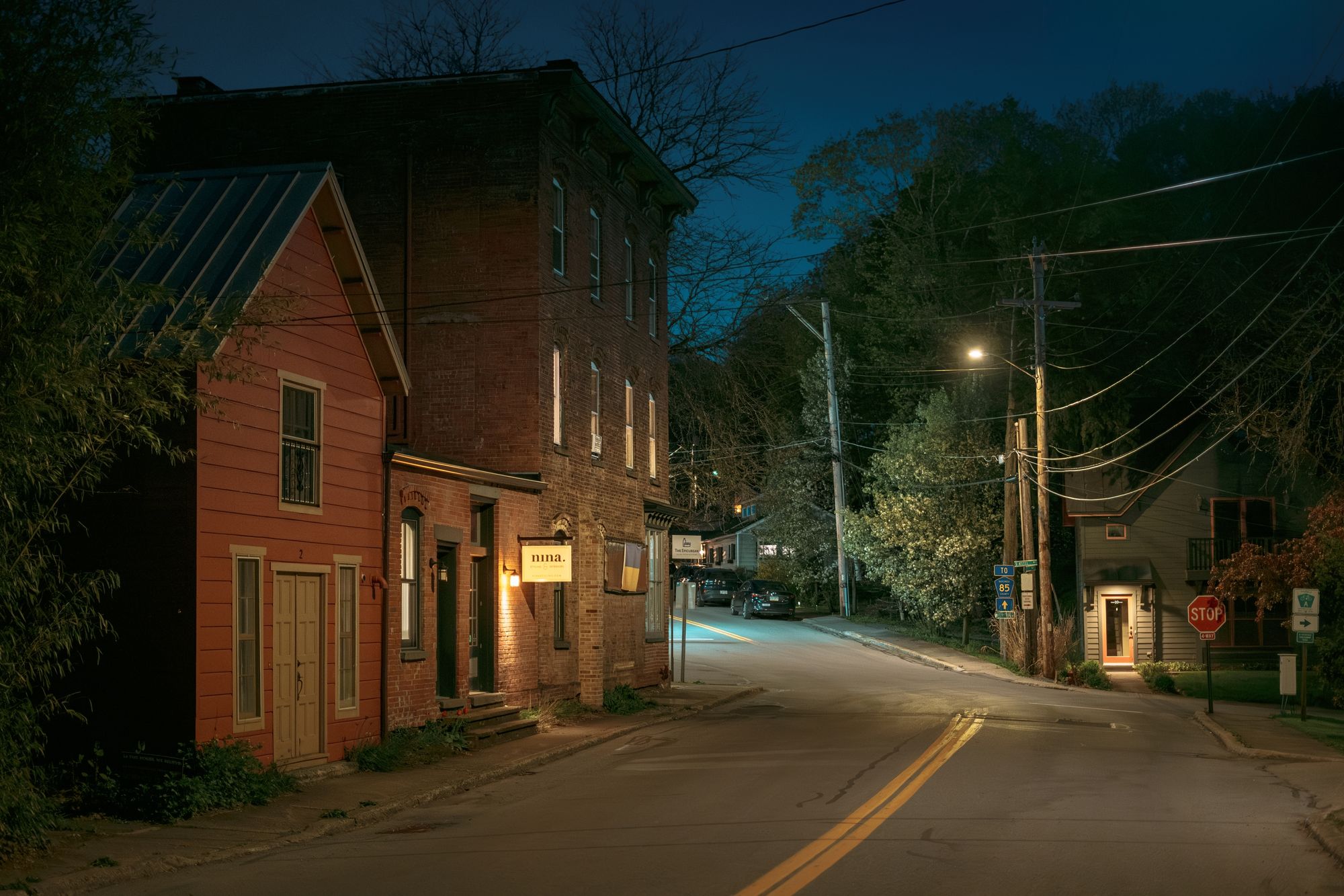 Rhinecliff at Night