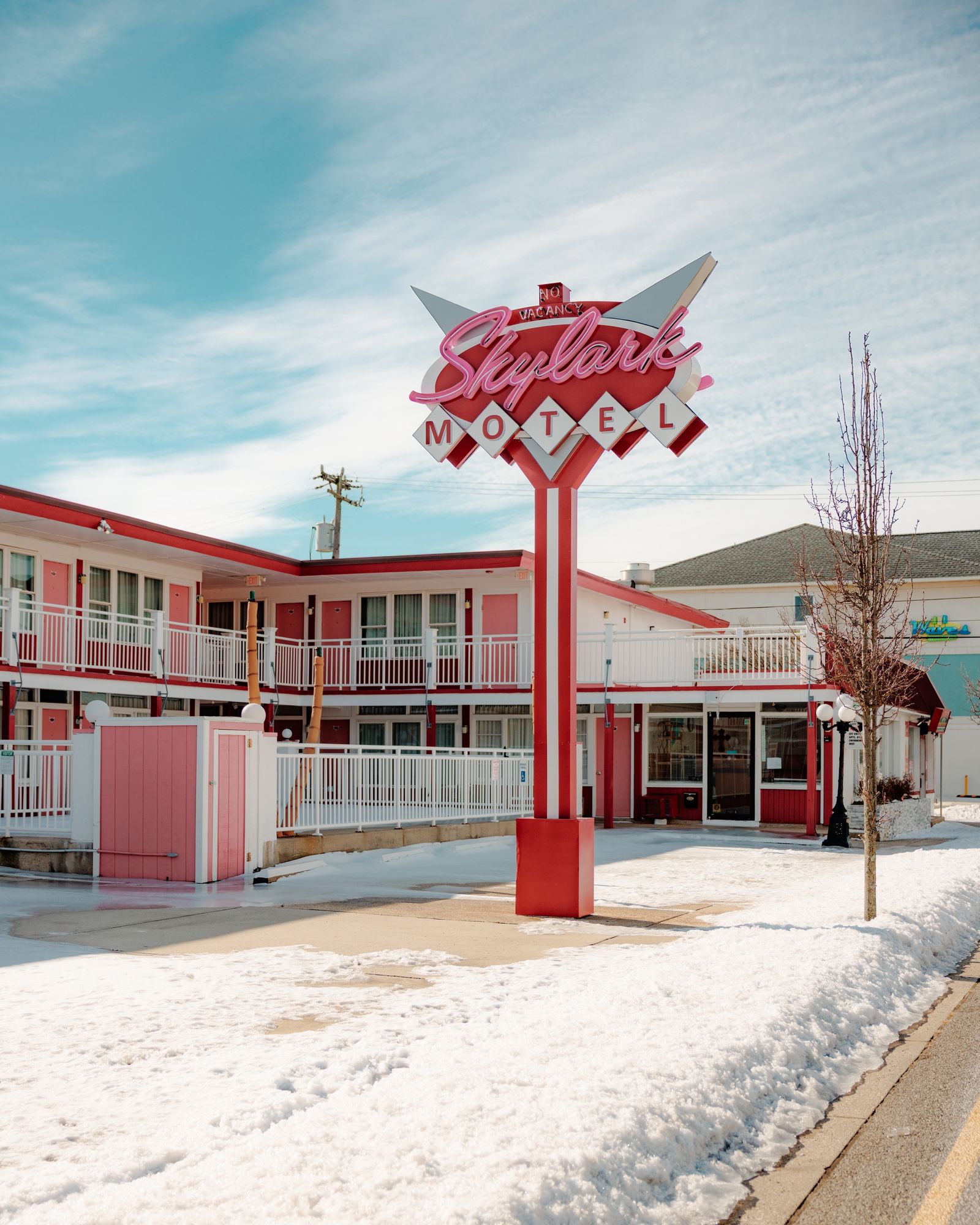 Skylark Motel in Winter 02