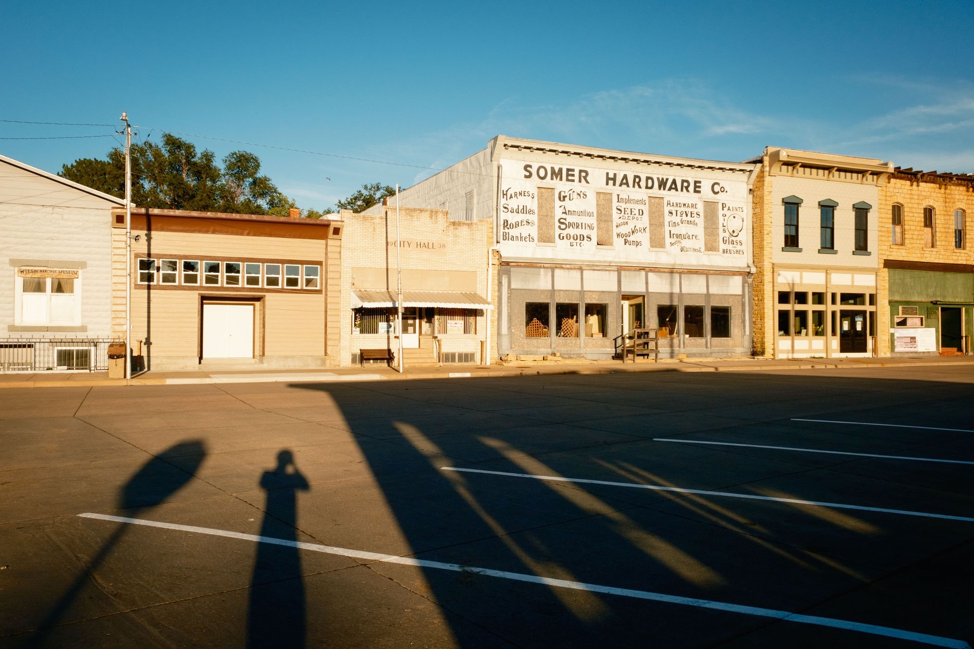 Shadows in Wilson, Kansas