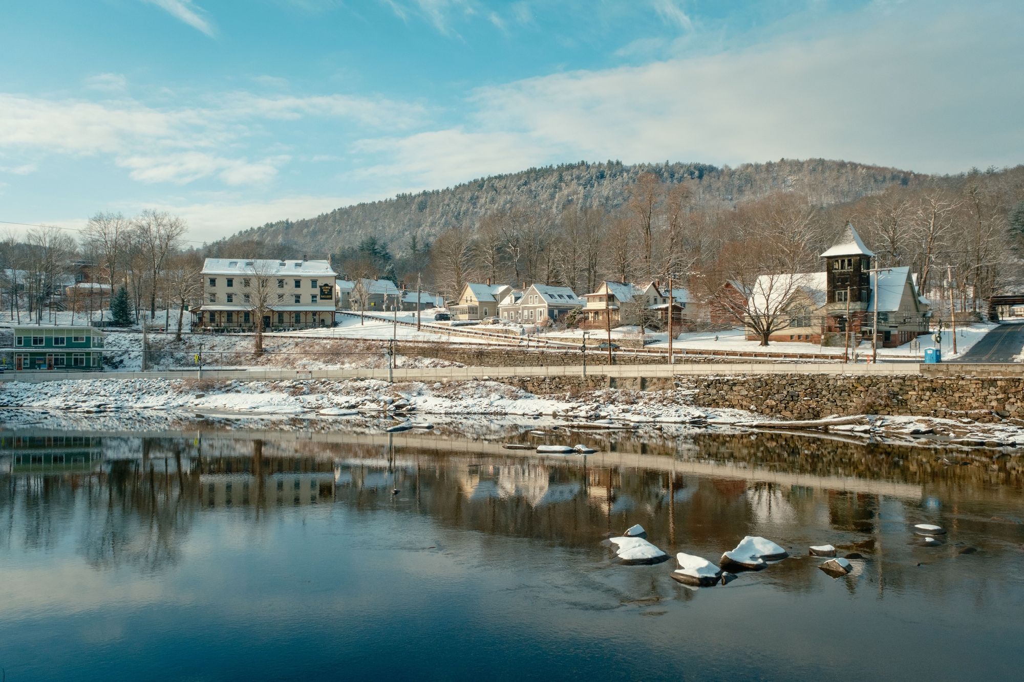 Shelburne Falls in Winter 02