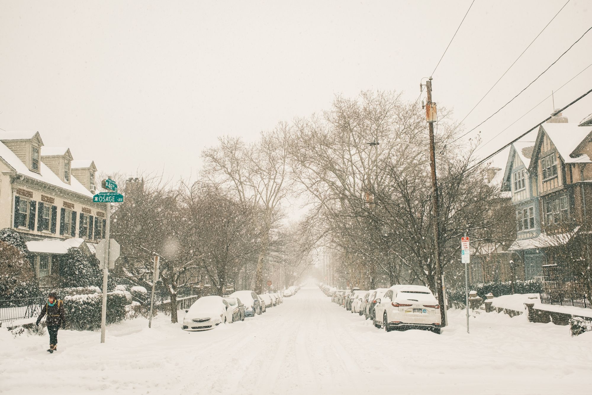 Snowstorm at Osage & 46th, West Philadelphia