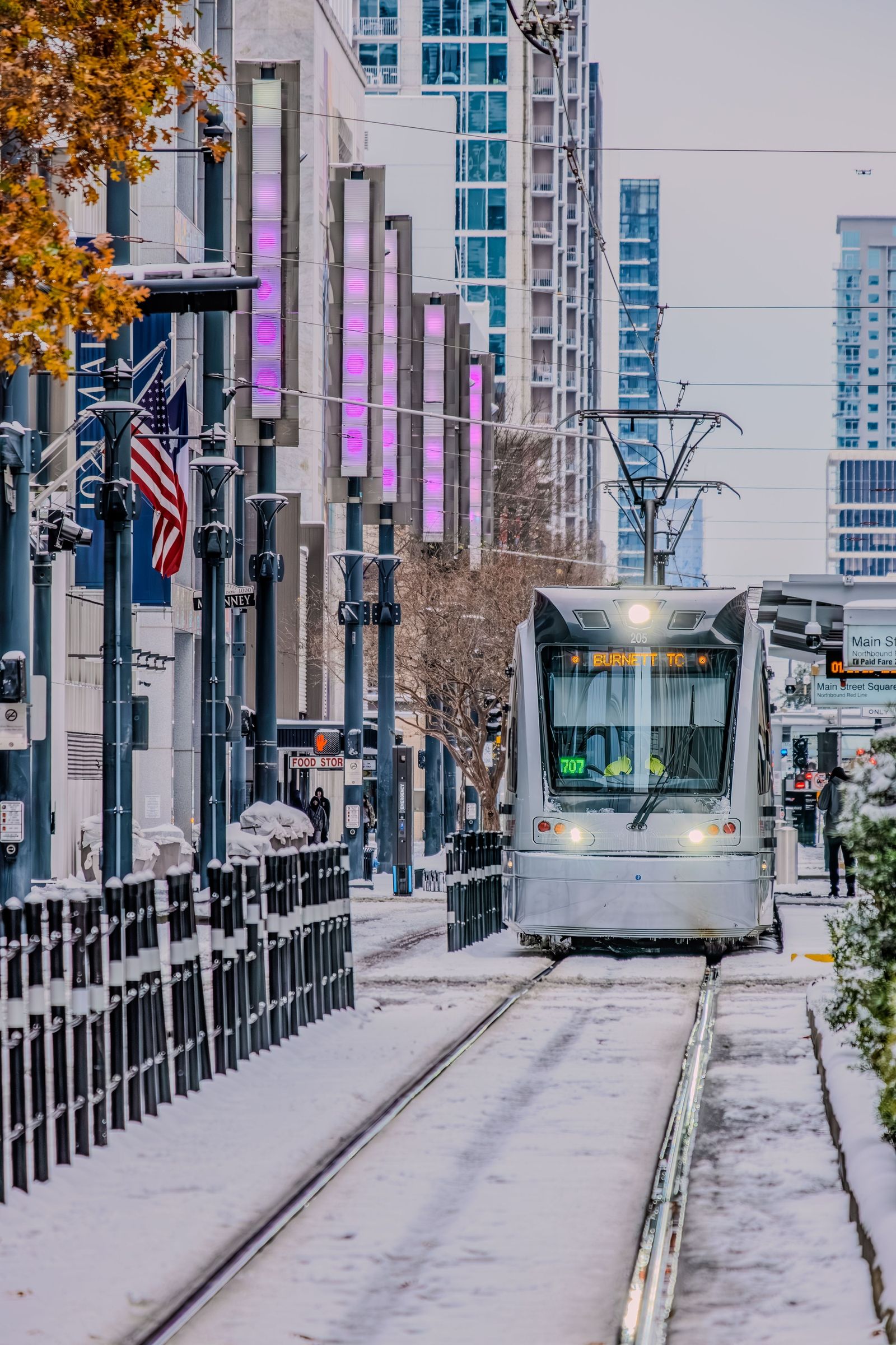 Snowy Downtown Houston 2
