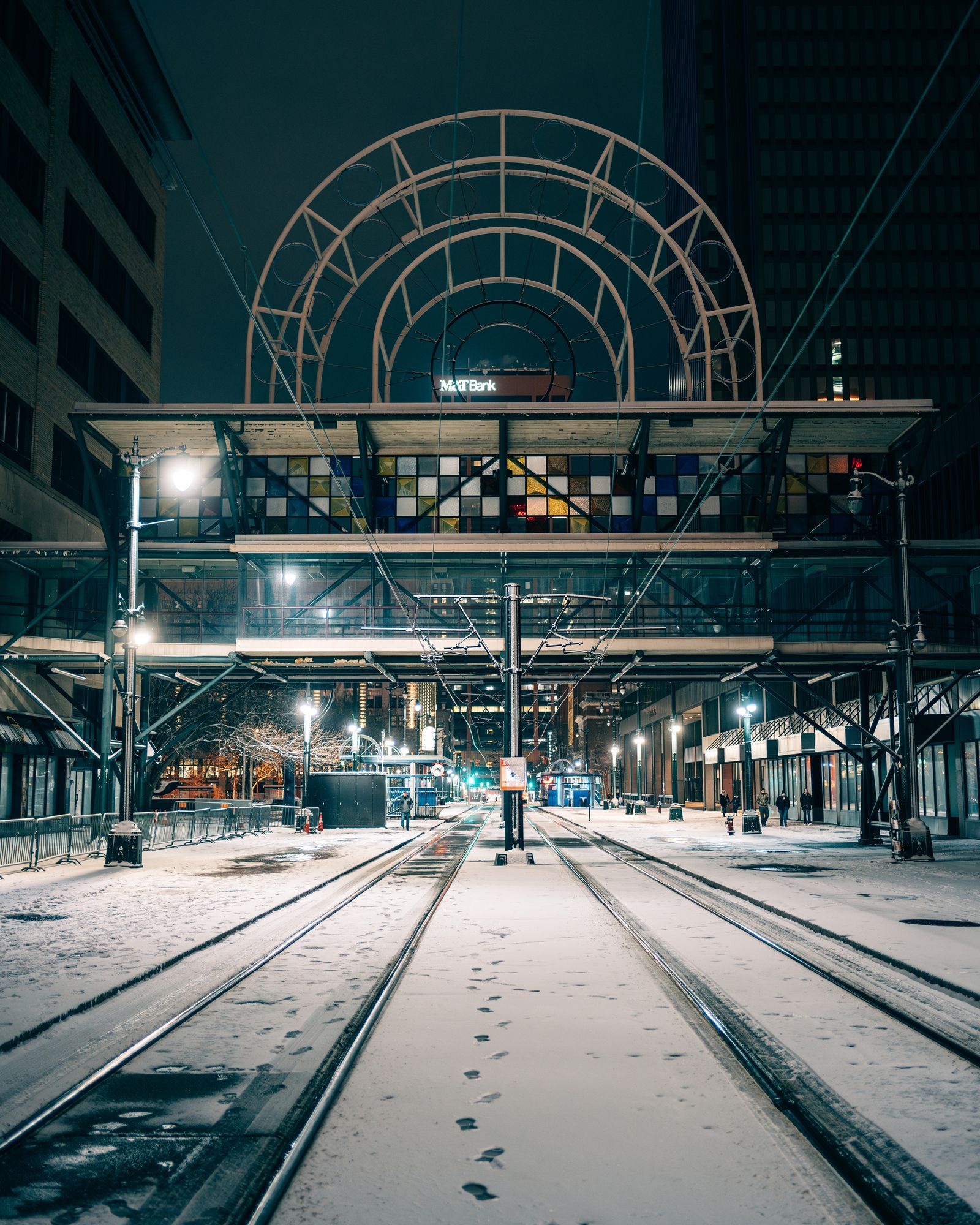 Snowy Main Street, Buffalo