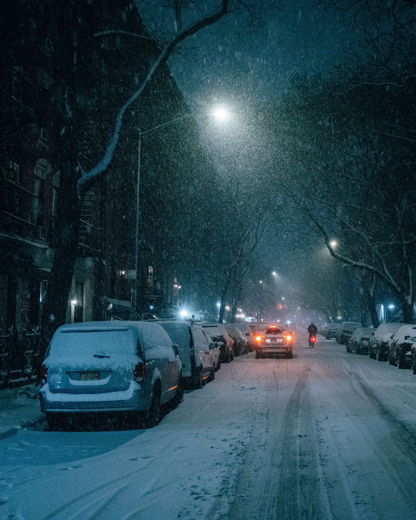 Snowy Night in the East Village