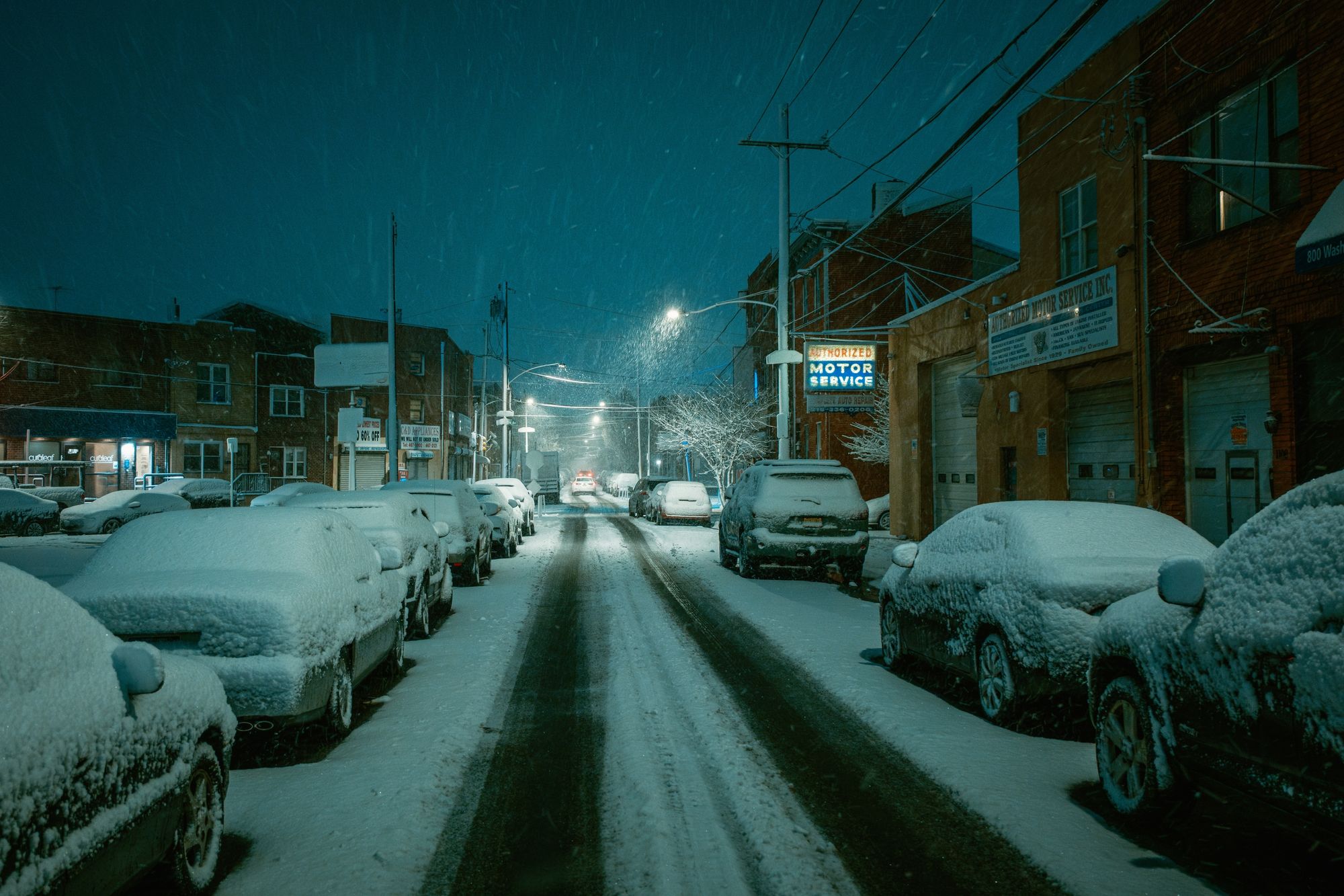 Snowy Night on 8th Street, Philadelphia 01