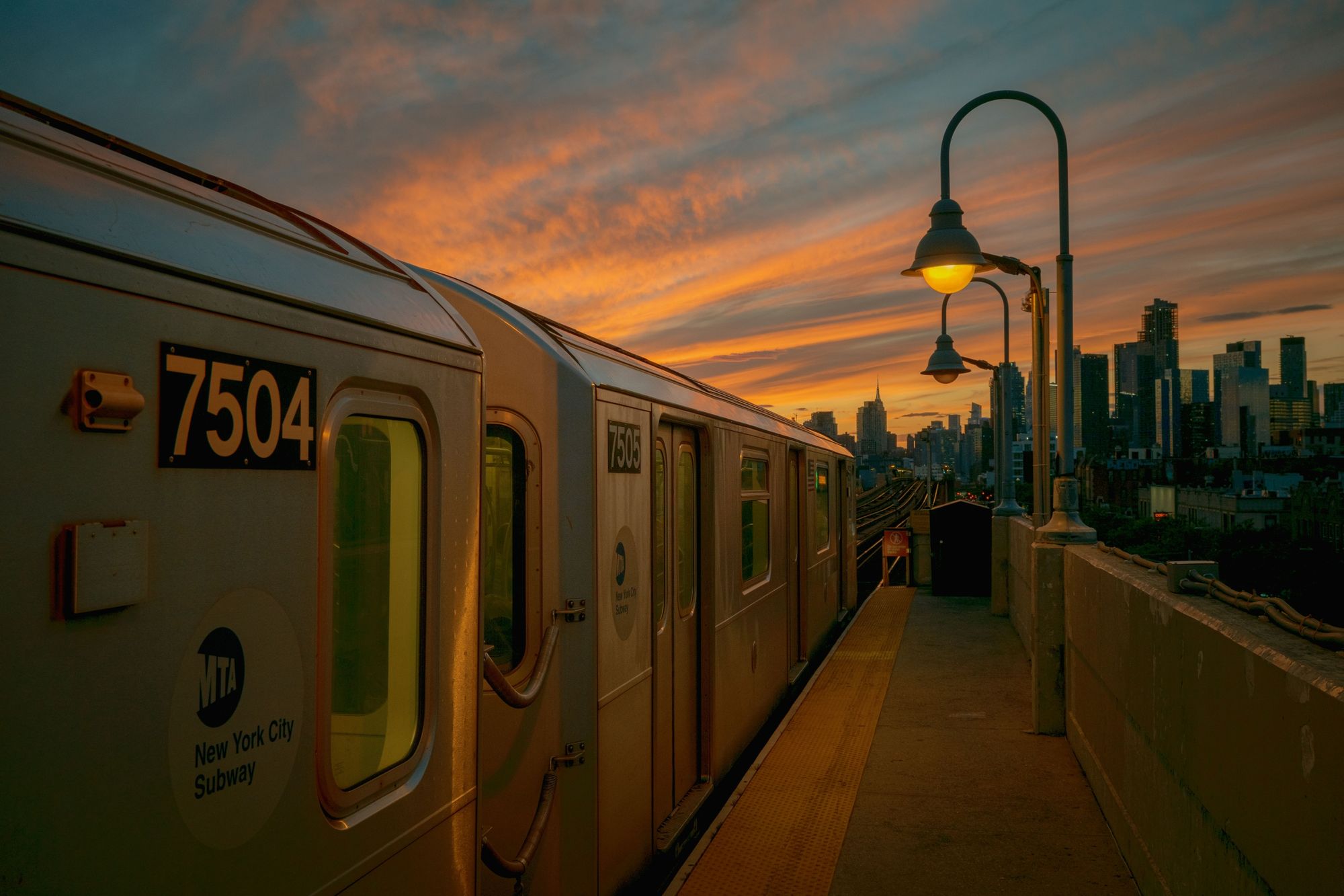 Sunset at 46 St-Bliss St, Queens