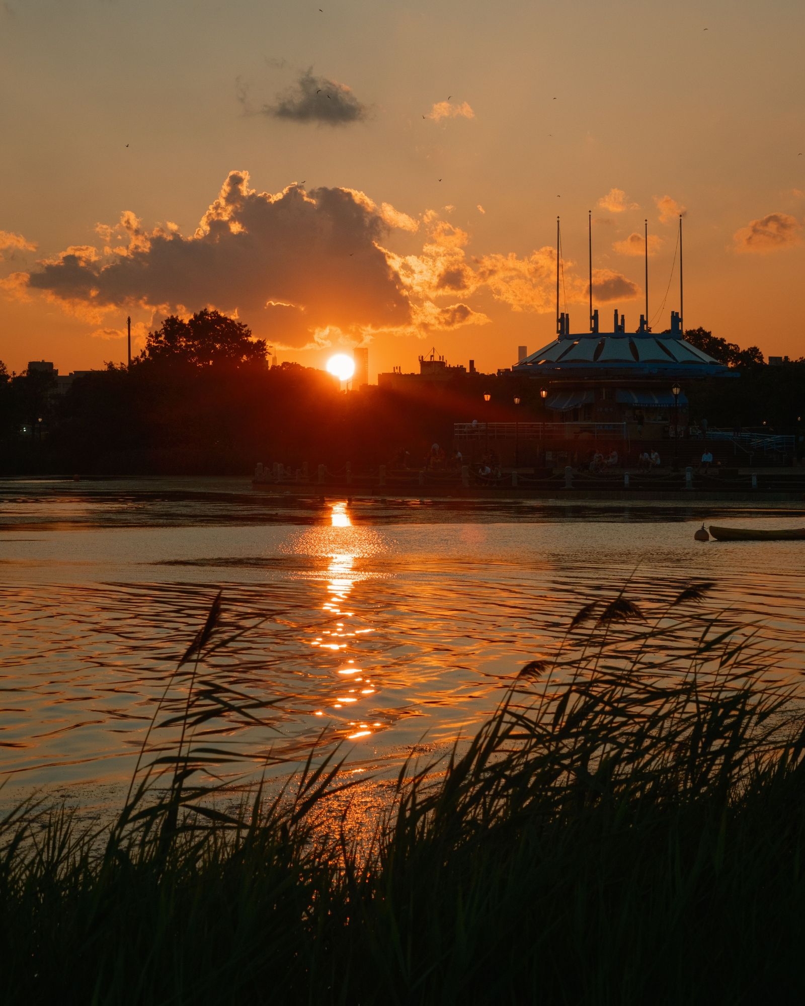 Sunset at Flushing Meadows Corona Park, Queens
