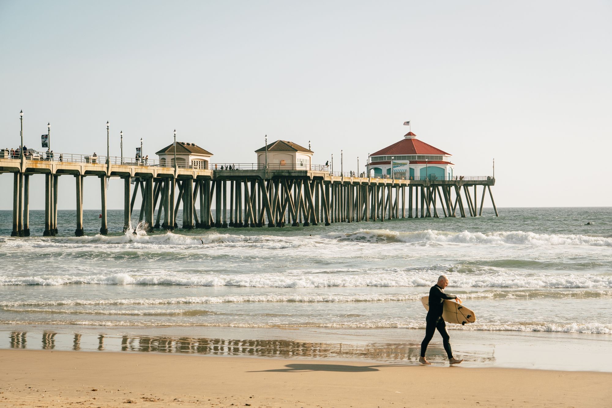 Surfer in Huntington Beach 02