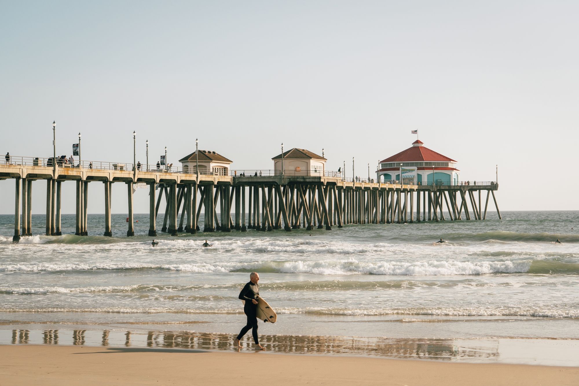 Surfer in Huntington Beach 01